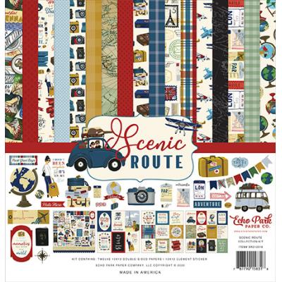 Echo Park Scenic Route Designpapier - Collection Kit